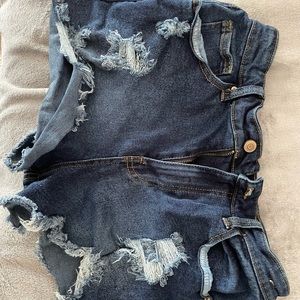 Ripped Jean shorts